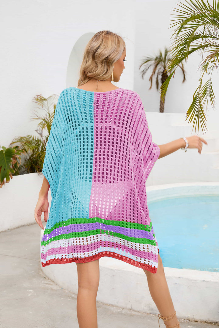 Stilla | Scoop Neck Åben Arbejde Halværmet Cover up