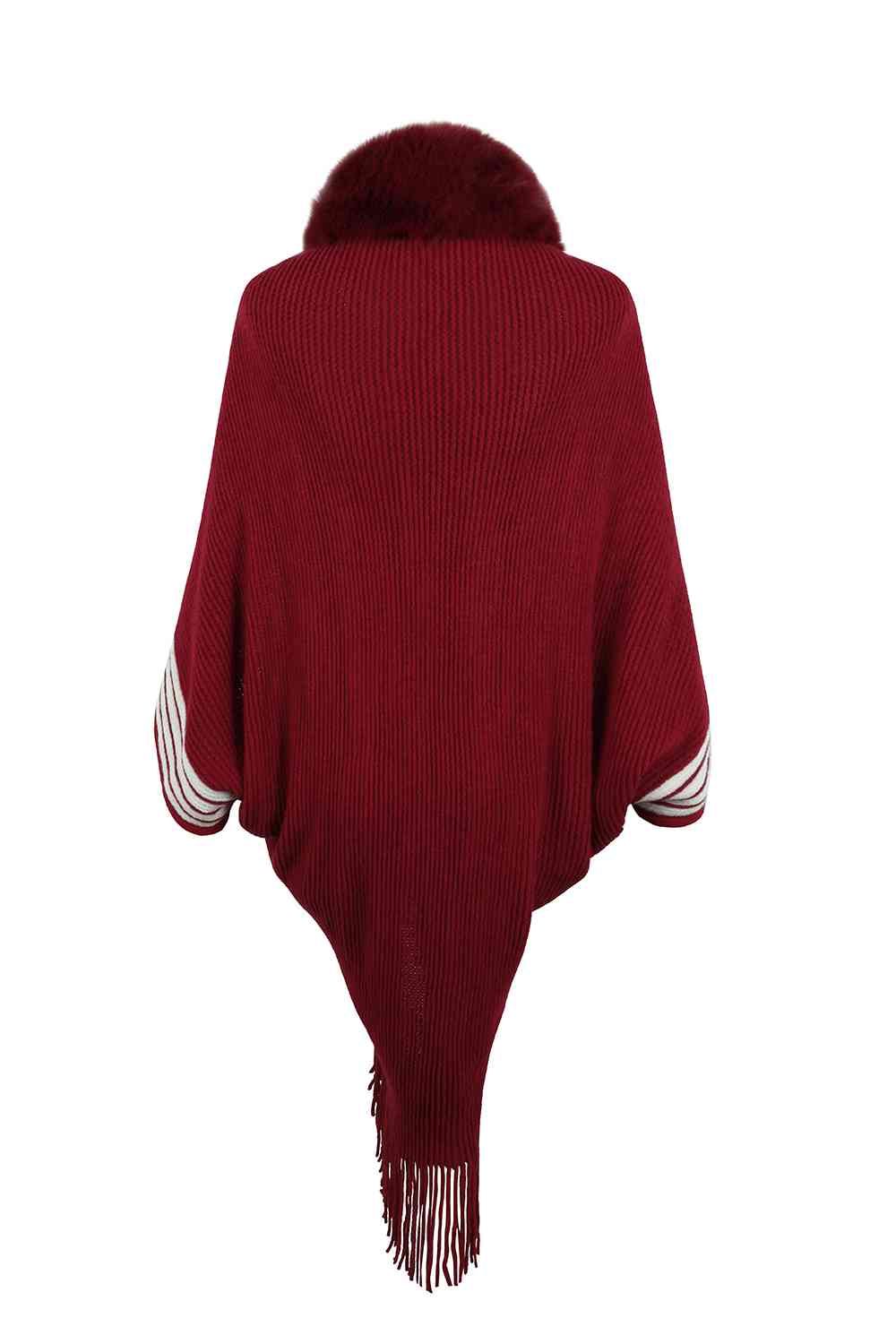 Stilla | Frynse Detalje Langærmet Poncho