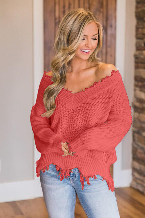 Stilla | Hem Dropped Shoulder Sweater