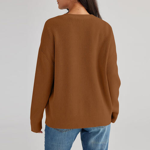 Stilla | Nakke Knap Front Cardigan