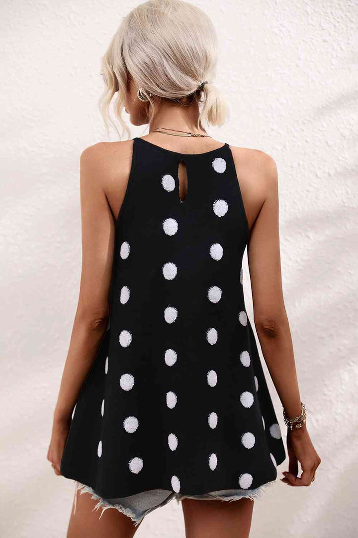 Stilla | Prik Rund Hals Strik Tank