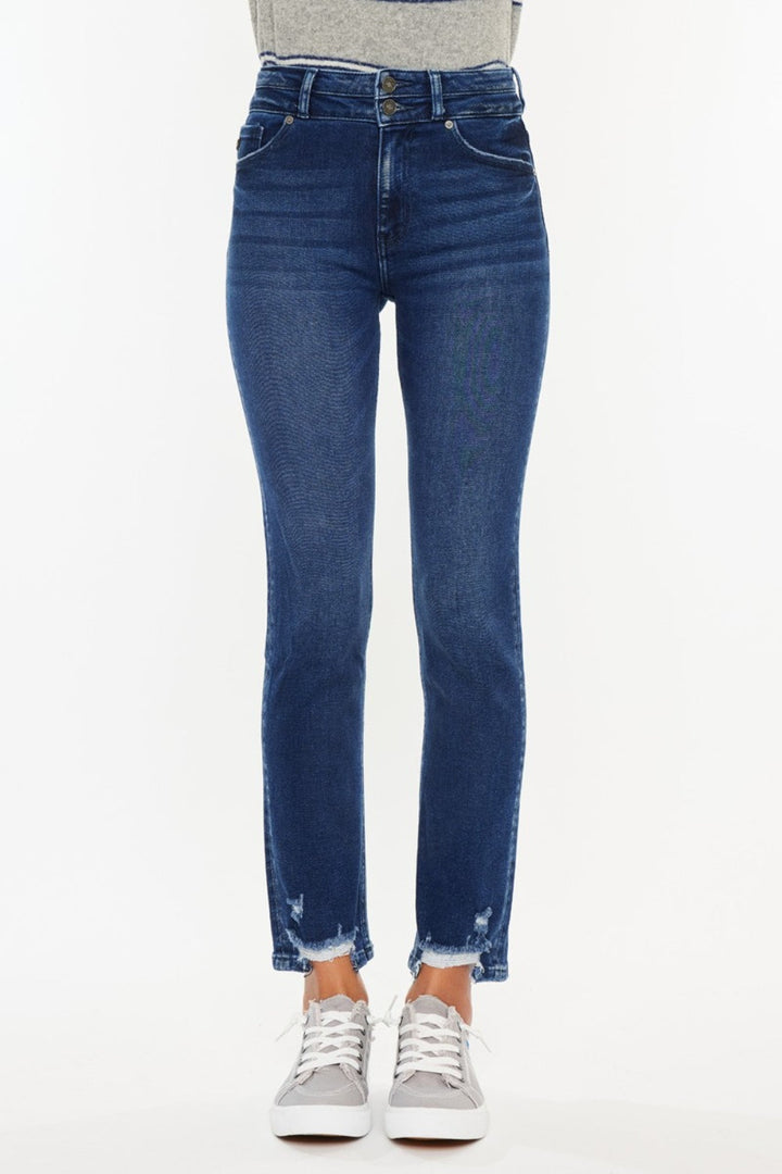 Stilla | High Rise Slim Straight Jeans