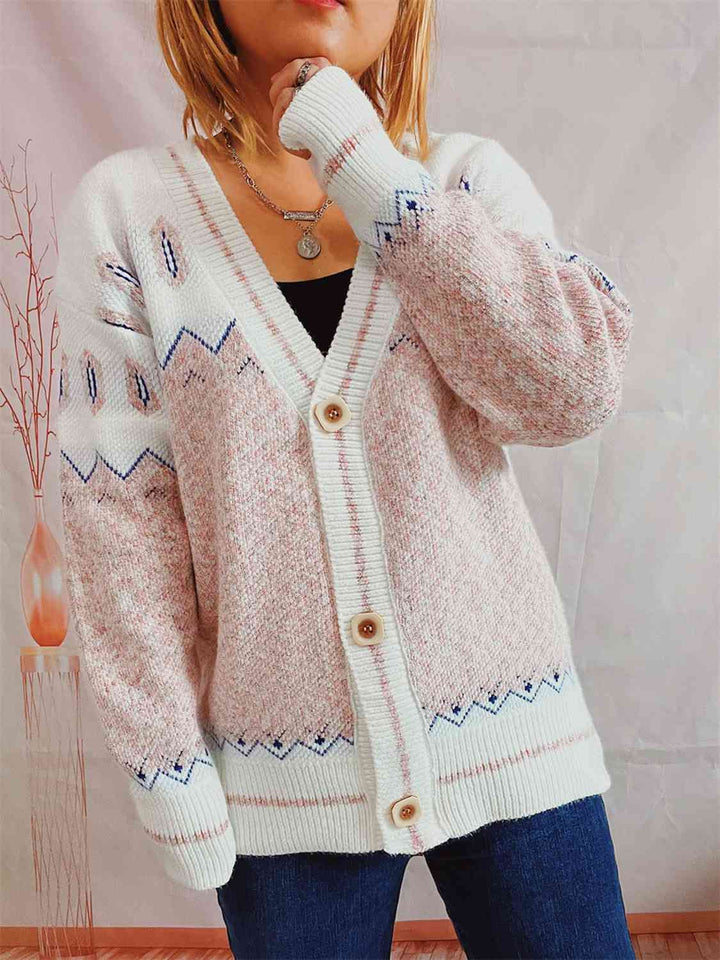 Stilla | Knappe Front Langærmet Cardigan