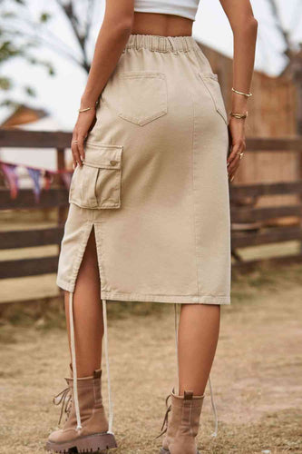 Stilla | Denim Cargo Skirt