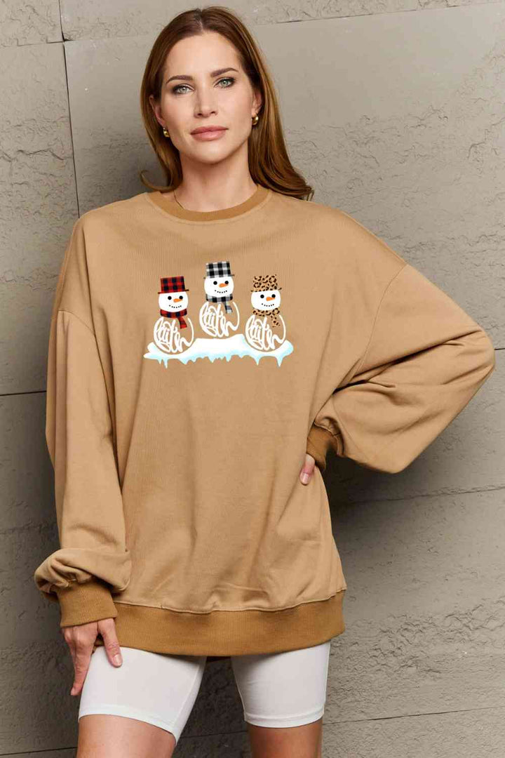 Stilla | Love Full Size Snemand Grafik Sweatshirt