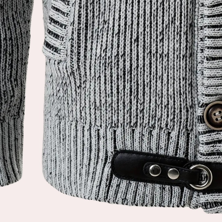 Stilla | Modebevidst Hættetrøje Cardigan til Mænd