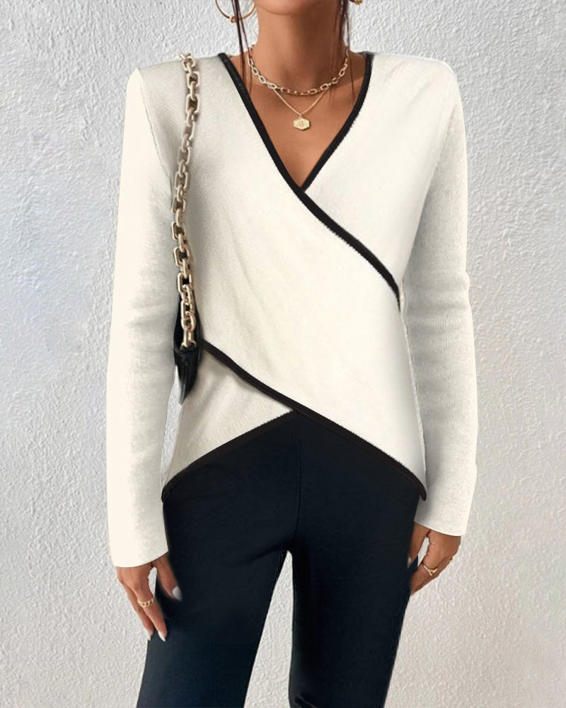 Stilla | Stilig V-hals sweater for et feminint touch