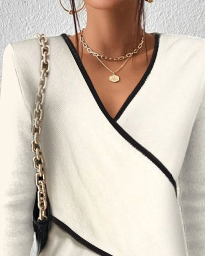 Stilla | Stilig V-hals sweater for et feminint touch