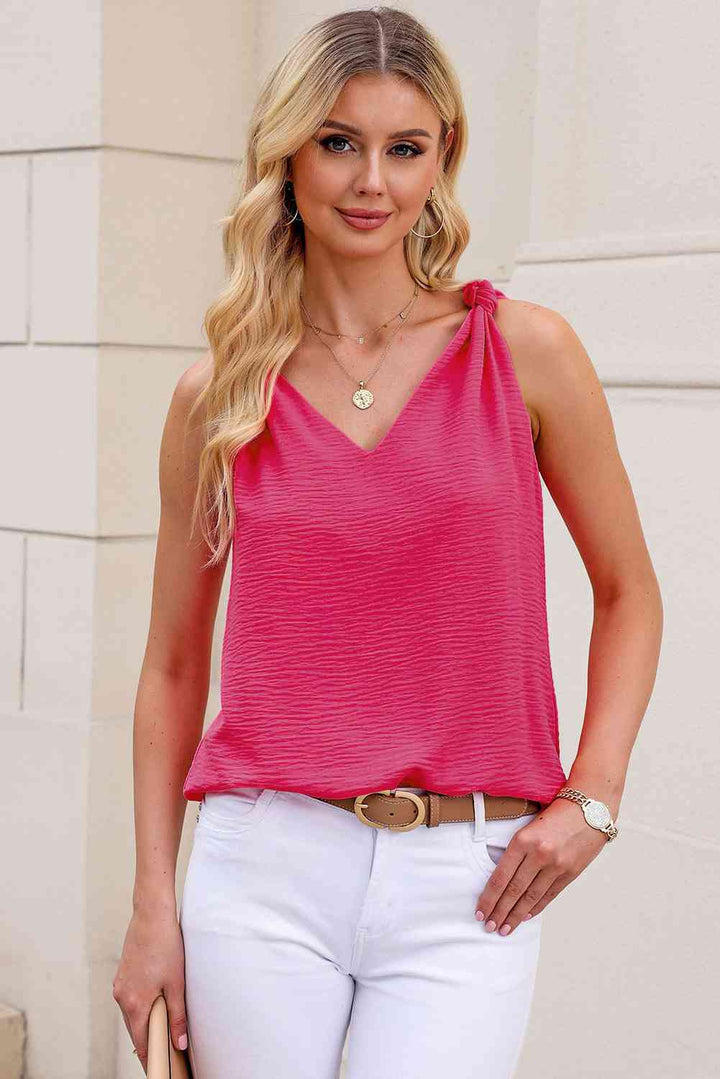 Stilla | Knote Detalje V-hals Tank