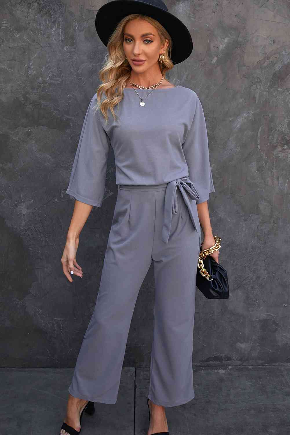 Stilla | Trekvart Ærme Jumpsuit