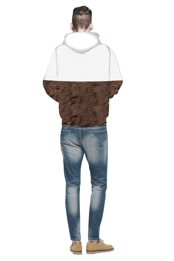 Unisex hættebluse med kreativ Nutella-design Stilla