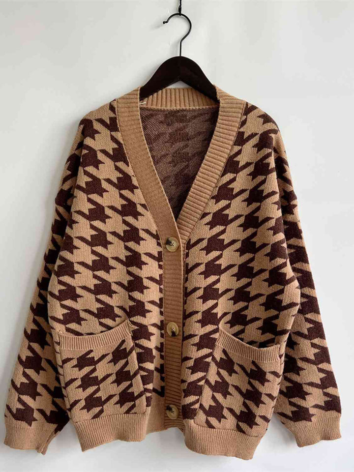 Stilla | Knap Front Cardigan Med Lommer