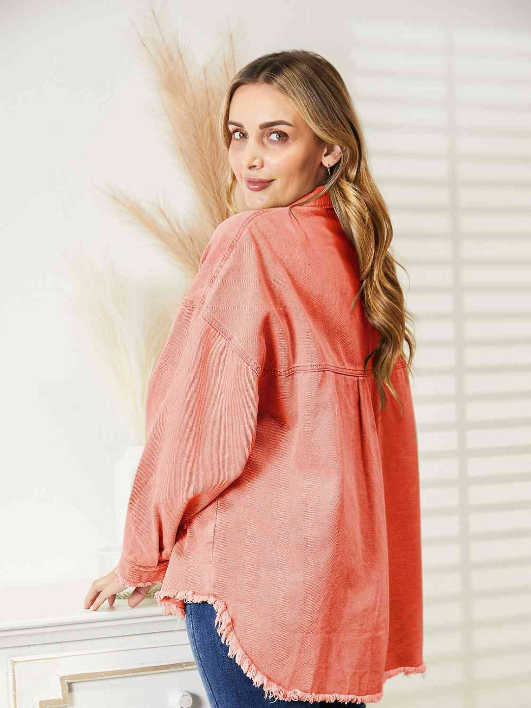 Stilla | Raw Hem Denim Jakke