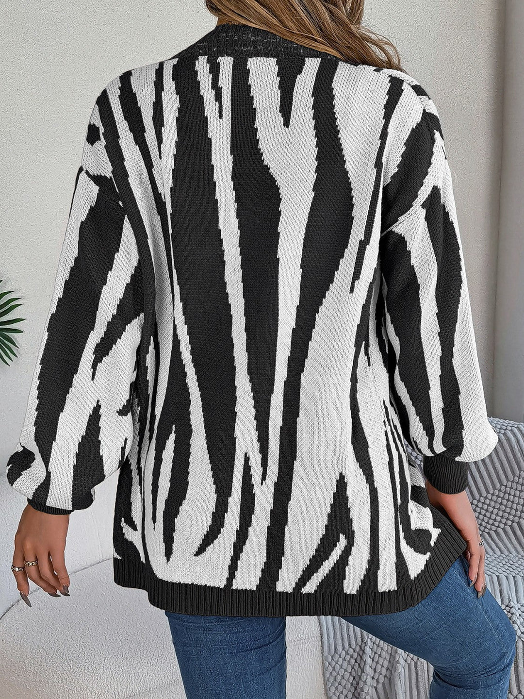 Stilla | Front Dyreprint Cardigan