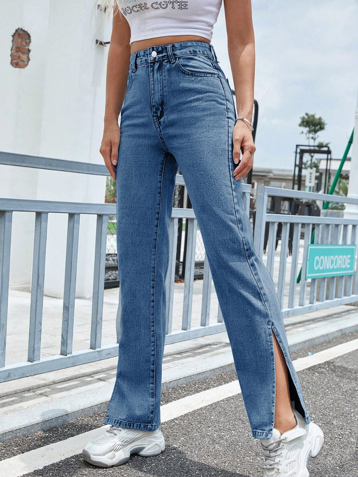 Stilla | Højtaljede jeans med lommer