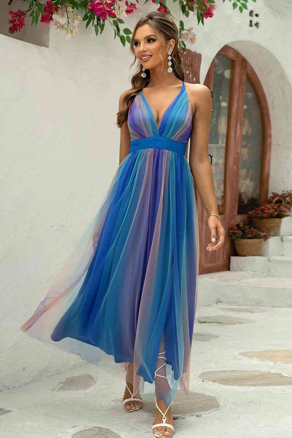 Stilla | Rygfri Mesh Kjole