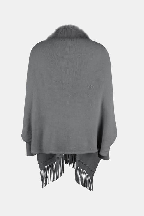 Stilla | Åben Front Langærmet Poncho