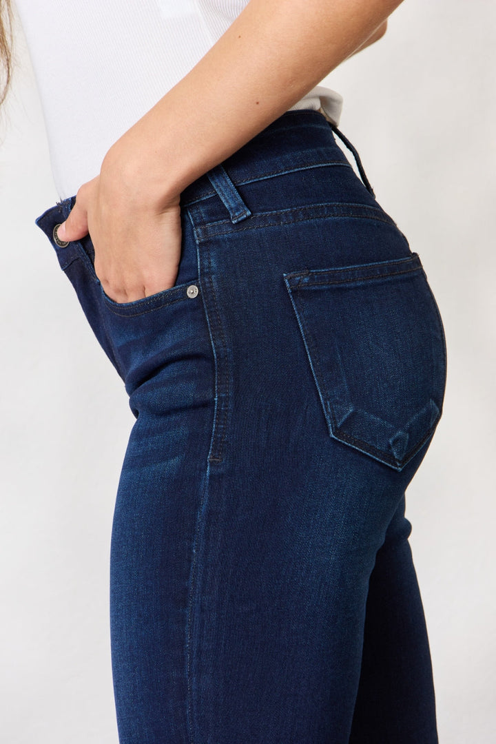 Stilla | Full Size Mid Rise Flare Jeans