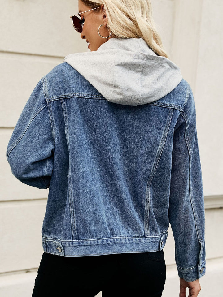 Stilla | Hætteknap Denimjakke