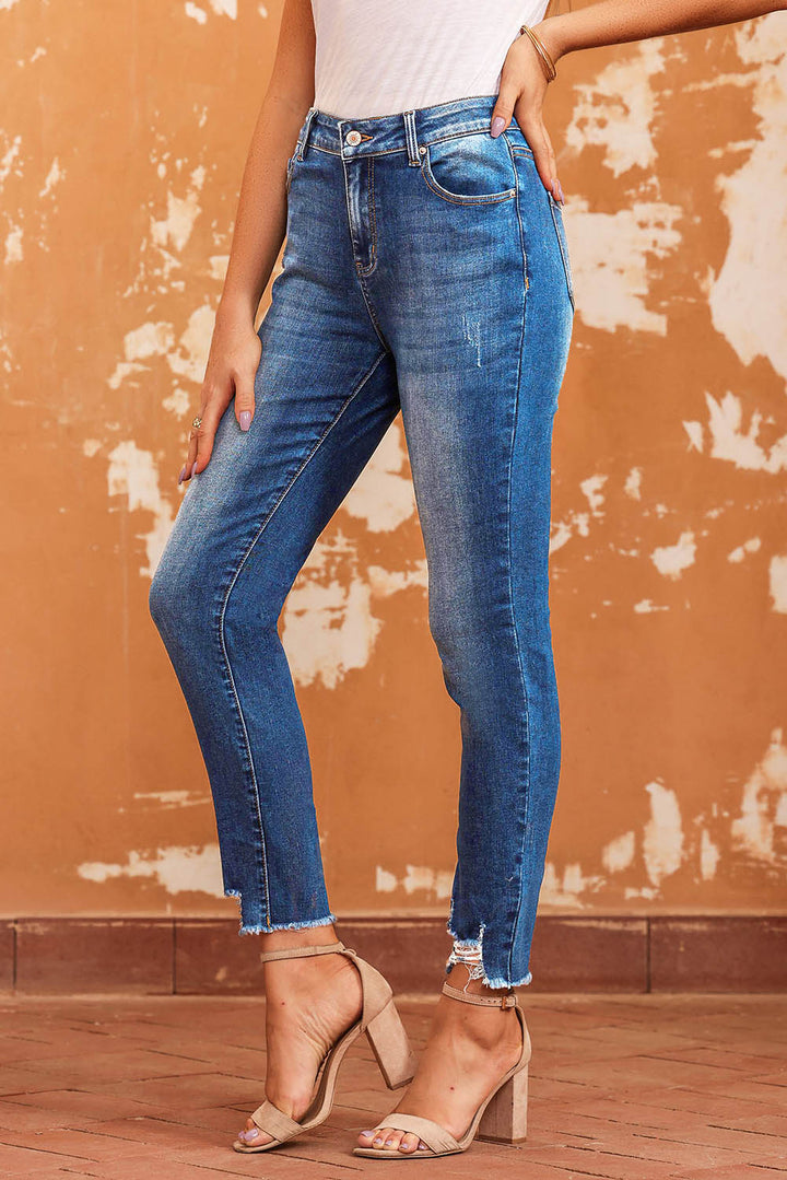 Stilla | Hem Skinny Jeans med Lommer