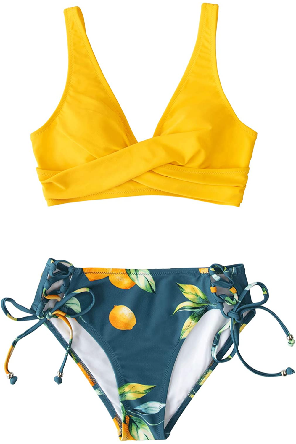Skovae | Swim Bikini Sublime Bikini med citrondetalje og stropper på ryggen