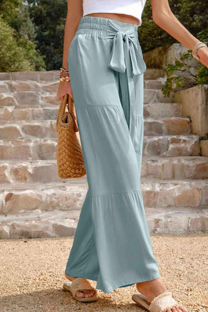 Stilla | Front Smocked Tiered Bukser