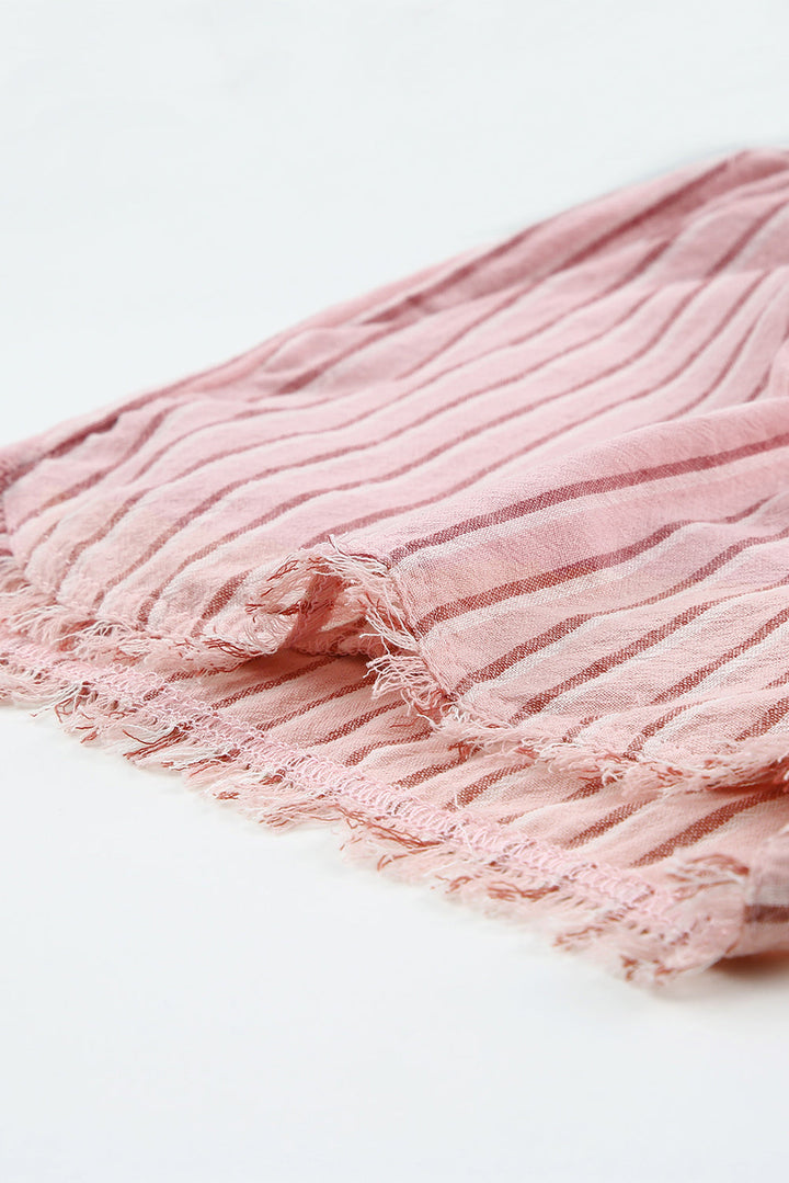 Stilla | Frayed Hem Paperbag Shorts