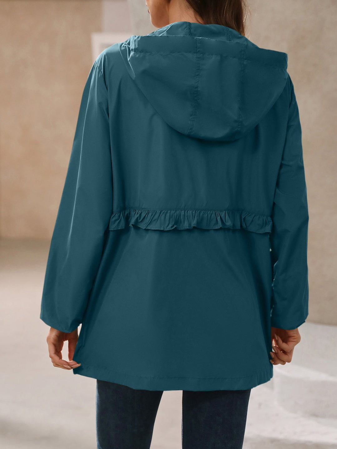 Stilla | Vandtæt Windbreaker Med Lange Ærmer og Hætte