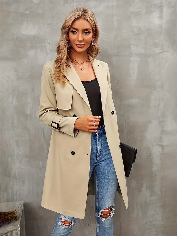 Skovae | Elegant Klassisk Dobbeltradet Trenchcoat