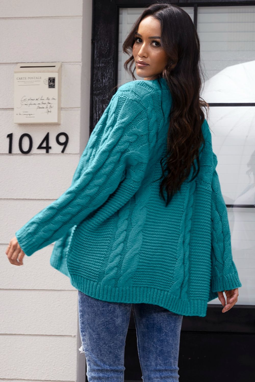 Stilla | Front Cable-Knit Cardigan