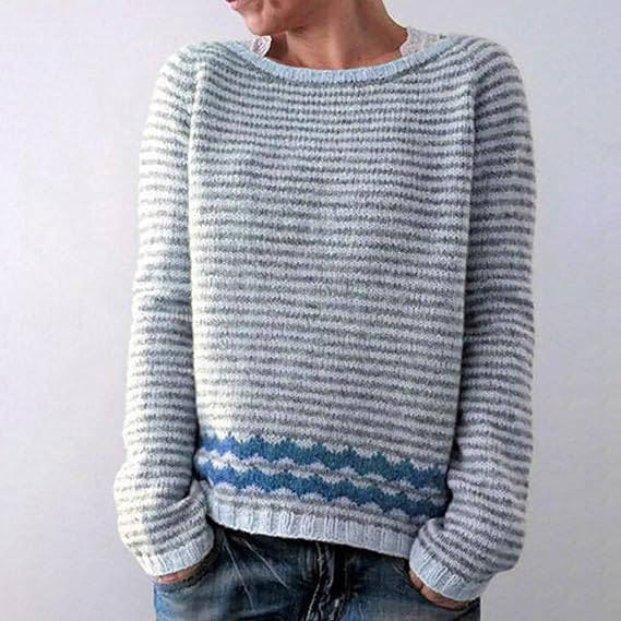 Stilla | Casual sweater med rund halsudskæring lavet af strik og lange ærmer til kvinder