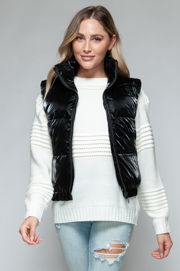 Stilla | Snob Steppet Vest med Blødt Pelsfor