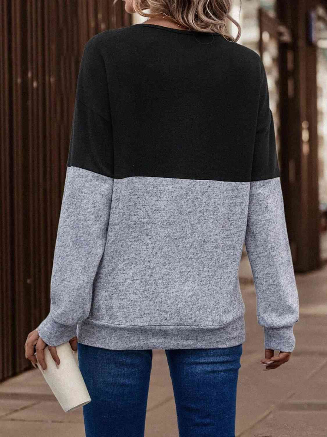 Stilla | Tone Crisscross Detalje Sweatshirt