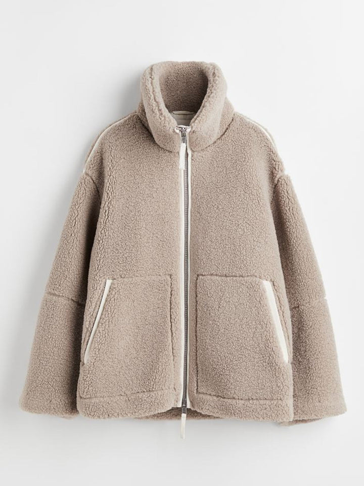 Stilla | Up Turtleneck Langærmet Plush Jakke