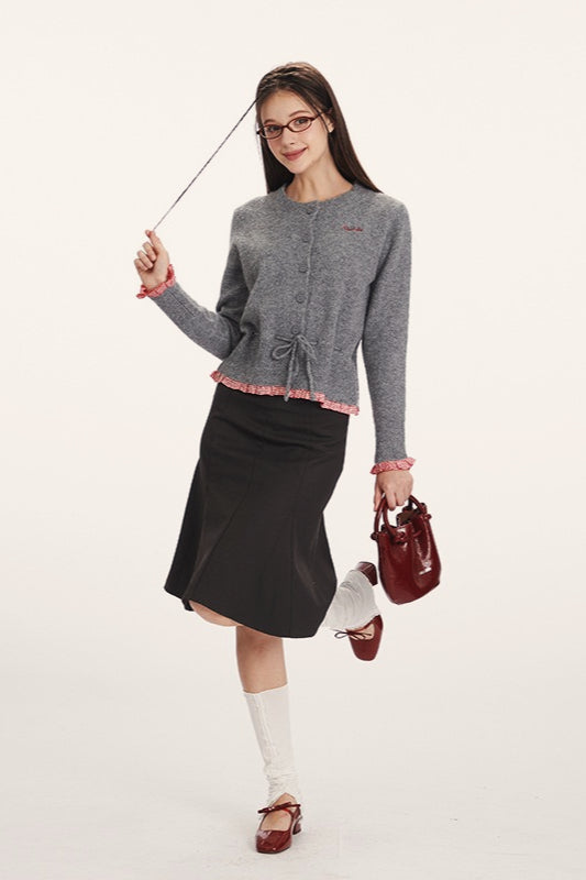 Stilla | Slim-Fit Strik Cardigan med Indsats Design