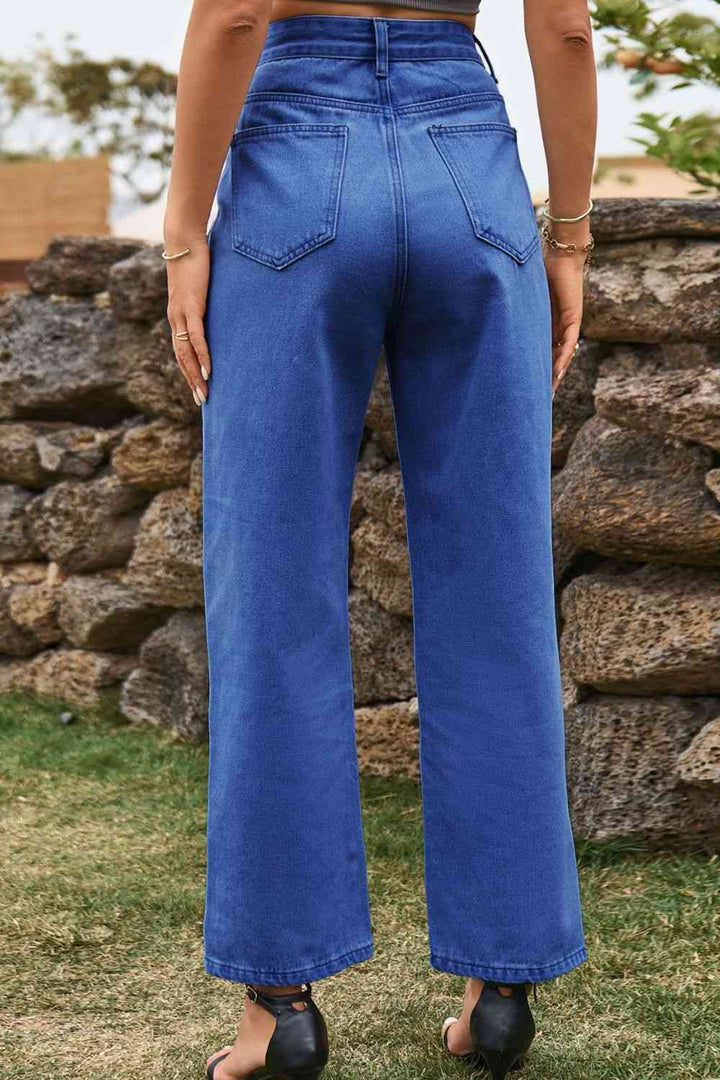 Stilla | Talje Løs Pasform Ankelskål Jeans