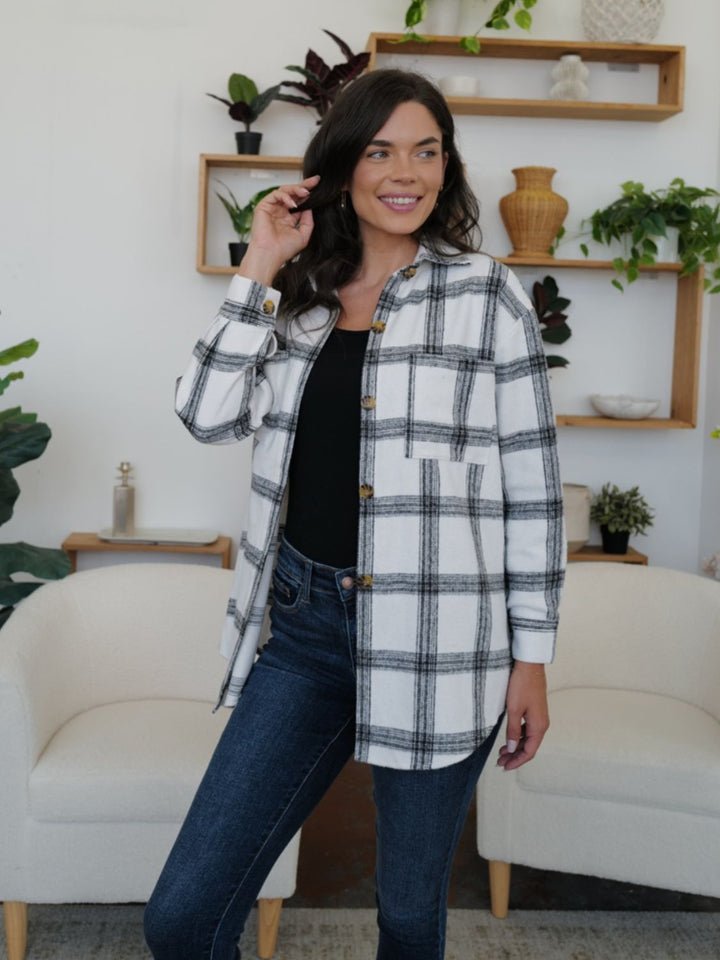 Stilla | Plaid Krave Langærmet Shacket