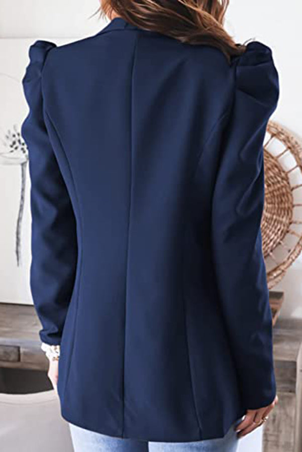 Stilla | Bubble Sleeve Åben Front Blazer