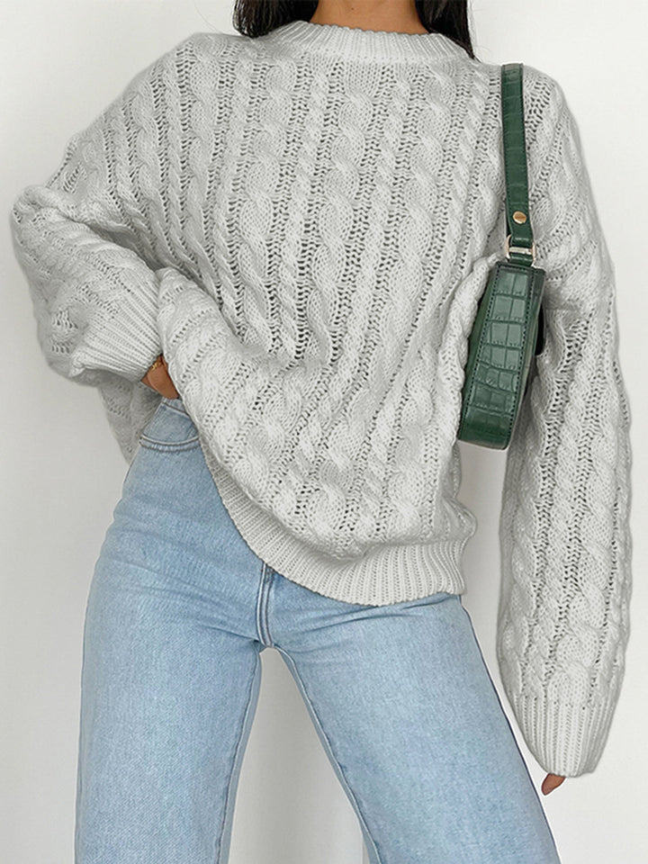 Stilla | Rund Ærme Kabel-Strik Sweater