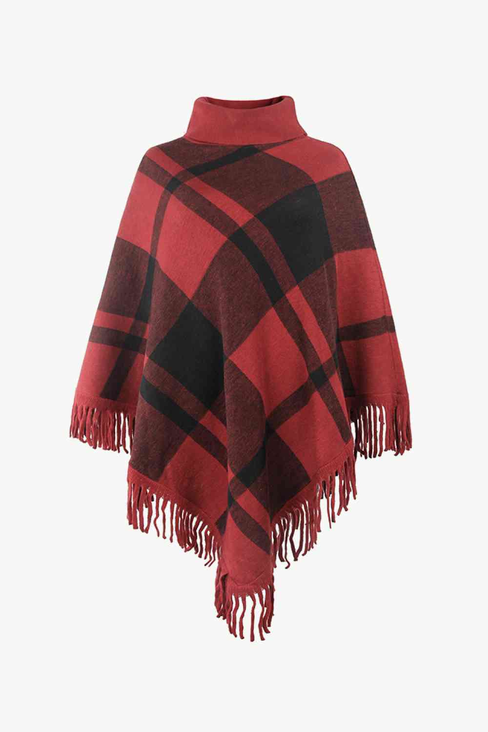 Stilla | Turtleneck Frynse Kant Poncho