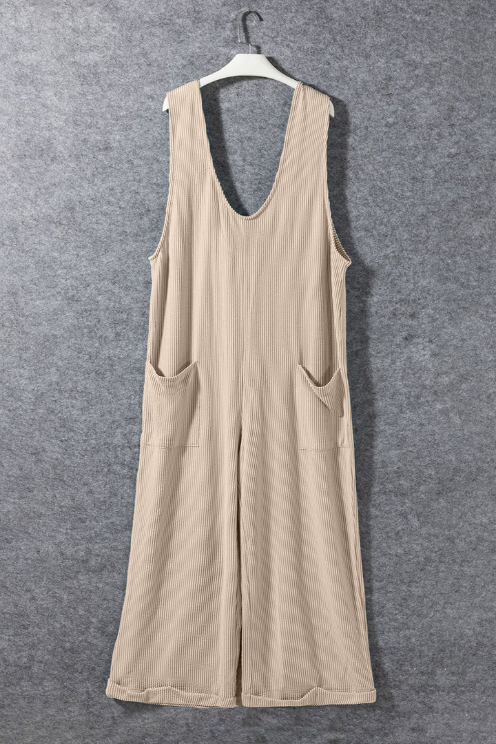 Stilla | V-hals Bred Ben Jumpsuit Med Lommer
