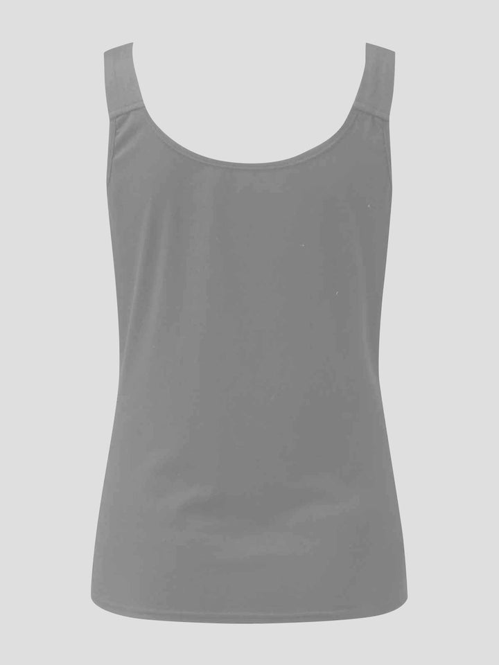 Stilla | Plus Size Blonde Detalje Sweetheart Hals Tank