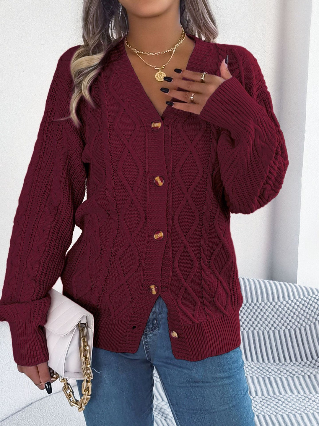 Stilla | Strik Langærmet Cardigan