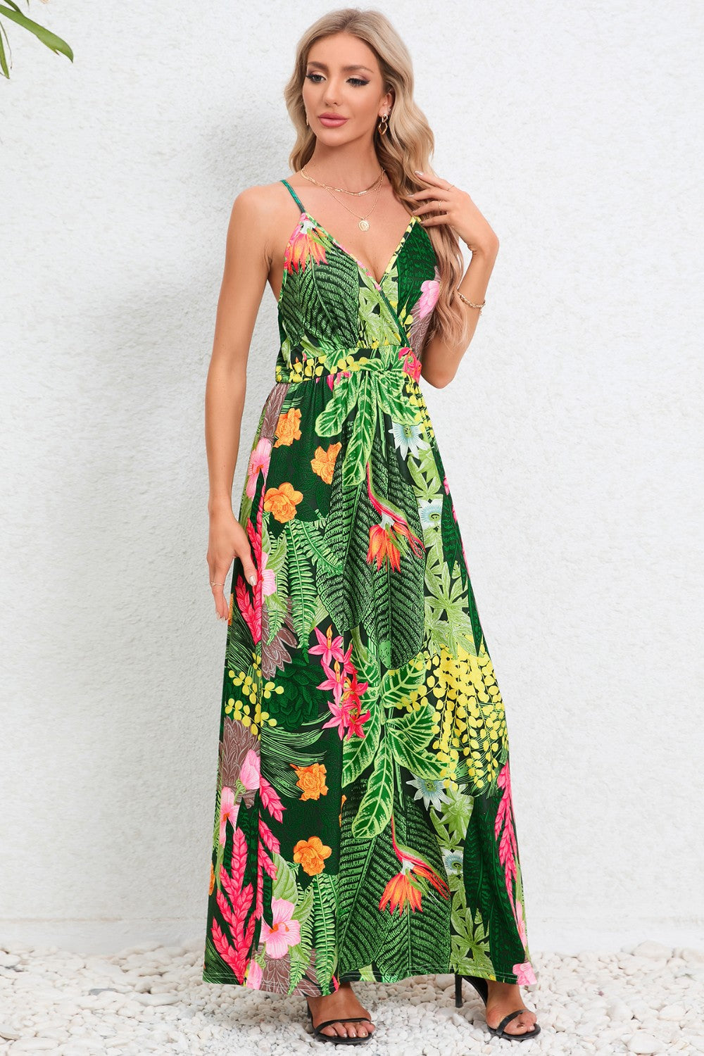 Stilla | Surplice Maxi Cami Kjole