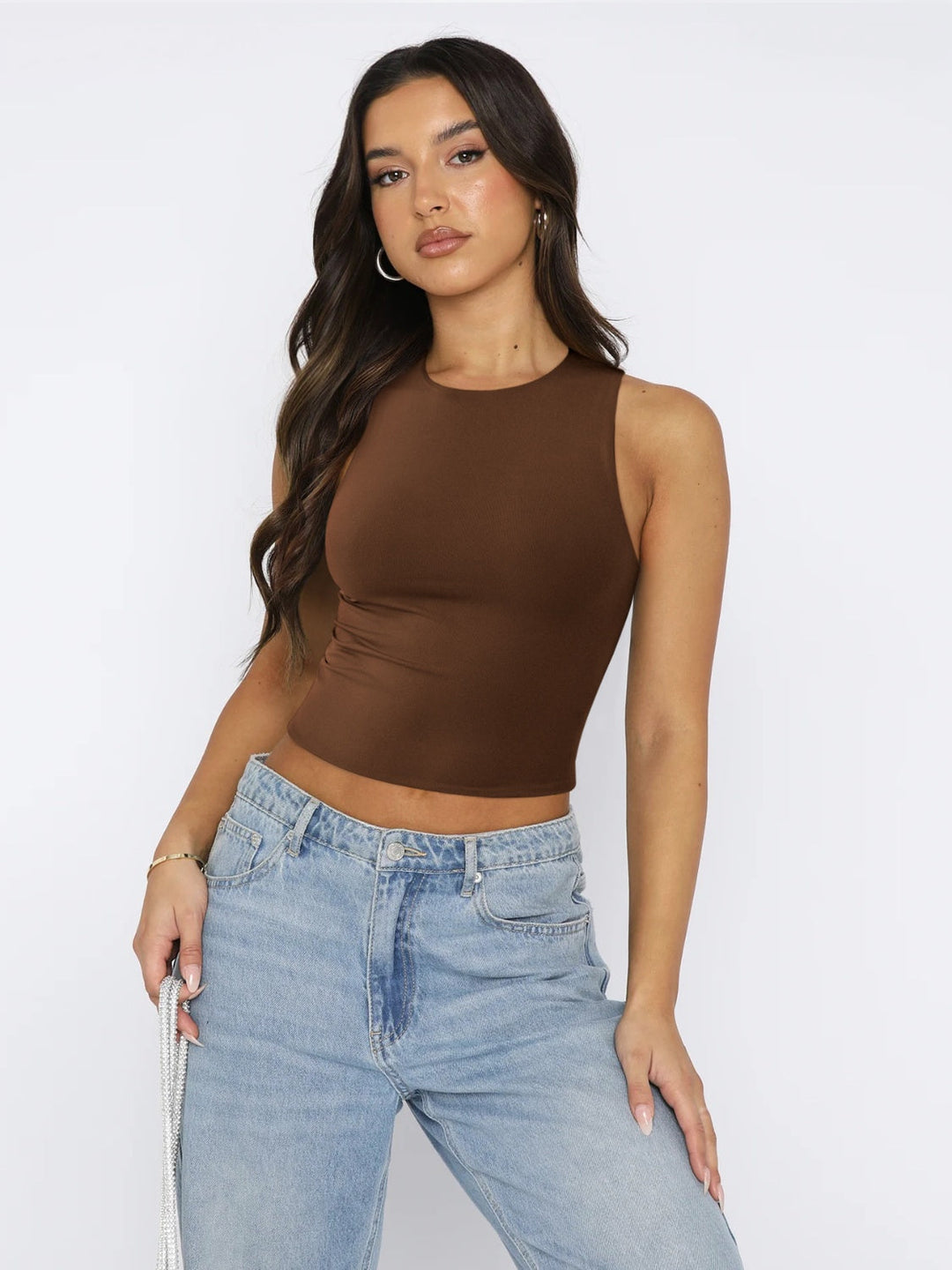 Stilla | V Hals Cropped Tank