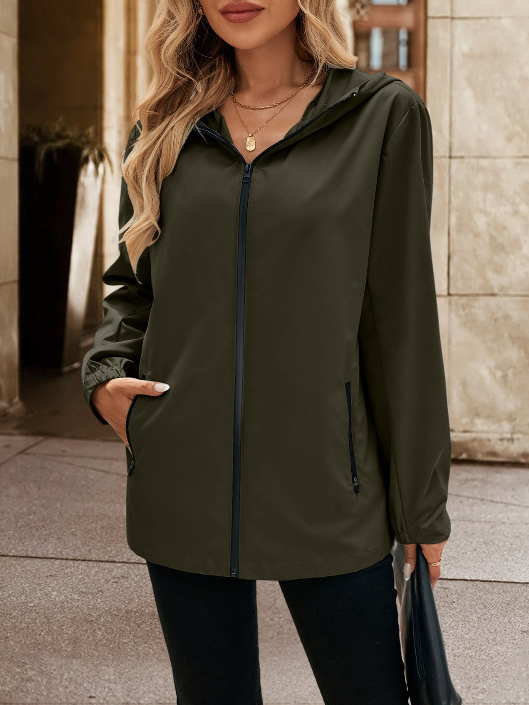 Stilla | Lane Lomme Zip Up Hættetrøje