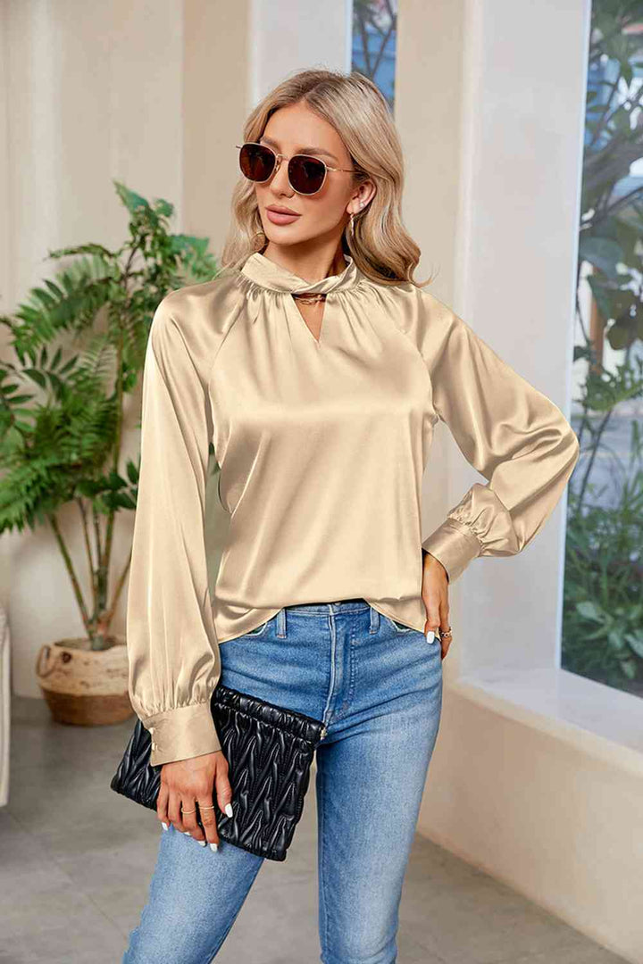 Stilla | Mock Neck Langærmet Top