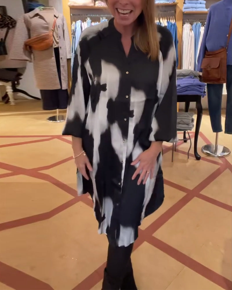Stilla | Revers Shibori Skjorte