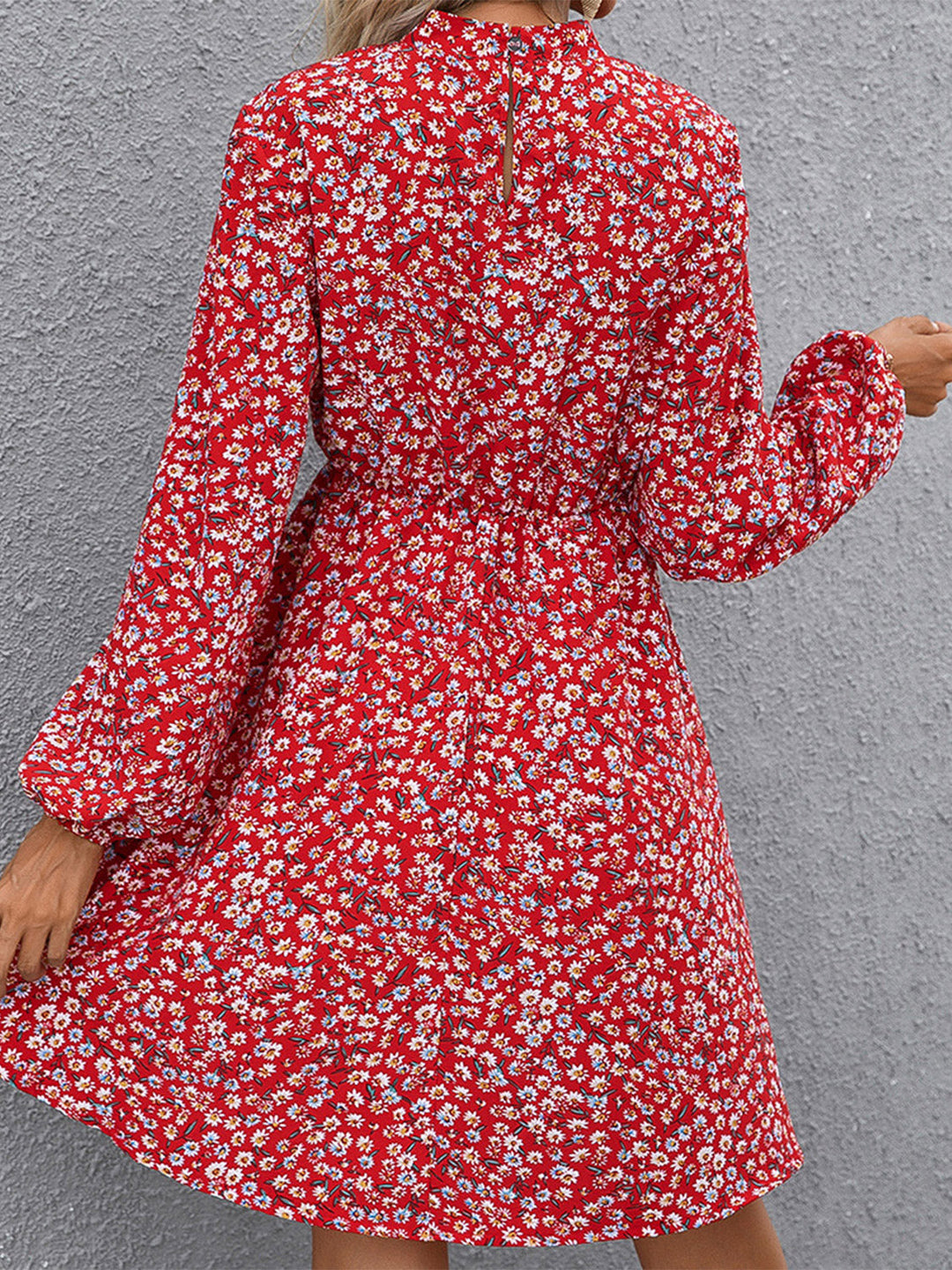 Stilla | Mock Neck Langærmet Kjole