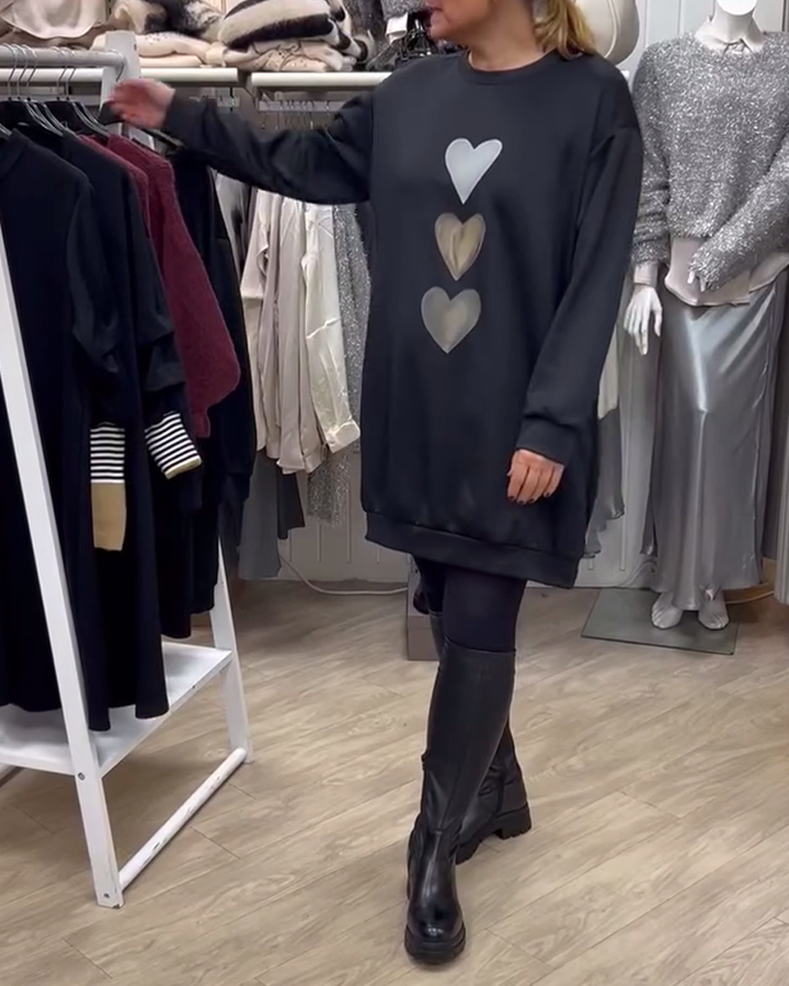 Stilla | Shift Hjerte Mønster Casual